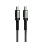 FORCELL F-ENERGY C263 Kabel tipa C na tip C QC4.0 PD 5A 240W Cafule 3m crna