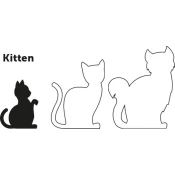 Mačja oprsnica s povodcem kitten ziggi rdeča Flamingo - Ovratnice in oprsnice