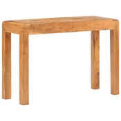 Vidaxl Konzolna mizica 110x40x76 cm trden akacijev les medena
