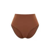 Trendyol Brown High Waist Regular Bikini Bottom