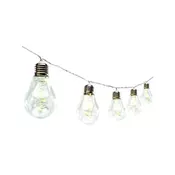 Home svjetlosni lanac, 15 kom žarulja, adapter, 75 kom LED, toplo bijeli