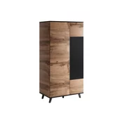 Ormar Houston E110 Wotan hrast, Crna, 182x90x55cm, Porte guardarobaVrata ormari: Klasična vrata