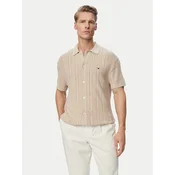 Tommy Hilfiger Srajca Pointelle MW0MW43249 Bež Regular Fit