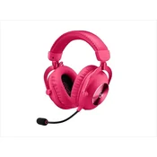 LOGITECH G gaming slušalice G Pro k 2 Lightspeed, bežicne, sa mikrofonom, roze