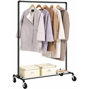 Artenat Premični regal Alan, 136 cm, črn