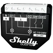 Shelly Qubino Wave 2PM pametno stikalo z dvokanalnim 16A števcem energije (3800235269015)