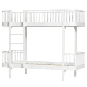 oliver furniture pograd wood bunk bed 90x200 white