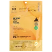 VT Cosmetics Vita-Light Reedle Shot 100 2Step Mask – Dvostopenjska Hidrogelna Maska Za Obraz S Spikulami In Niacinamidom 1kos/33g