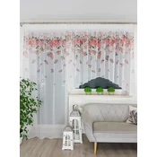 shumee Komplet zaves za balkon 300x150 cm + 140x250 cm iz cvetličnega blaga