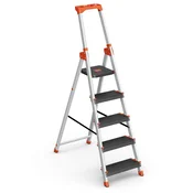 Songmics Stopnice z 5 stopnjami 46x100x164 cm Črna
