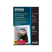 Epson Premium sijajni fotografski papir 255 g/m2 - 10x15cm - 20 listov