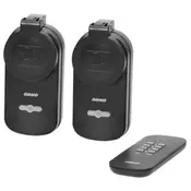 Uticnica wireless R-GB-429(GS) IP44 set 2+1 sa daljinskim upravljacem max. 1000W