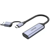 Unitek V1167A video grabber, 4K HDMI 1.4b, USB-C/A