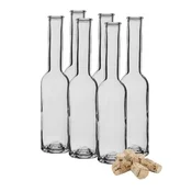 Steklenica steklena 200ml Lijak prozoren z zamaškom BIOWIN