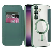 Etui SmartMag Book z Magsafe tehnologijo in RFID denarnico za Samsung Galaxy S23 - green