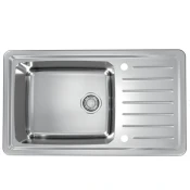 ALVEUS enojno pomivalno korito z odcejalnikom Galeo 30 - inox satin (1128554)