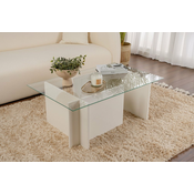 HANAH HOME Sto za dnevnu sobu Vetrino Wooden White