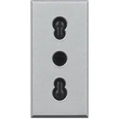 AXOLUTE VTIČNICA EURO 2P+E/16A/250V 1M SREBRNA HC4180