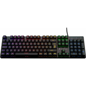 Mehanska multimedijska igralna tipkovnica Kingpin M2 z RGB - QWERTY Spanish