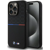 Bmw Etui BMW M Silicone Pattern MagSafe za iPhone 15 Pro - črno