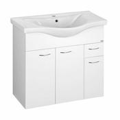 Kozmetična omarica KERAMIA FRESH, 74,5 x 74 x 34,7 cm, bela - Bela - 24 - 34.70 - MDF/laminat - Viseča/stojalo - Aqualine - KERAMIA FRESH - 74.50 - Classic - 74,5x74x34,7 cm - 74.00