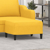 Greatstore Stolček za noge svetlo rumen 70x55x41 cm blago