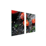 shumee STEKLENA ZAŠČITNA PLOŠČA ZA ŠTEDILNIK 75x52 TOMATO