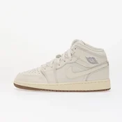 Air Jordan 1 Mid SE Kids Phantom/ Sail-Gum Dark Brown-Infrared 23 7Y
