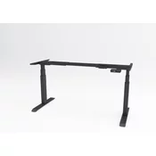 Elektropodesivi sto Ergodynamic A7 Performance, Sa dva motora, 1200 x 600 x 25mm, Crni