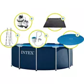 Intex Frame Pool Rondo O 366 x 122 cm - Basic Solar - 1 set