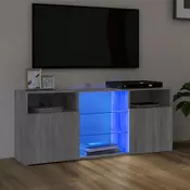 TV ormaric s LED svjetlima boja hrasta sonome 120x30x50 cm