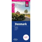 shumee Danska 1:300.000. Vodoodporen cestni in turistični zemljevid. Izdano leta 2024. Reise Know-How