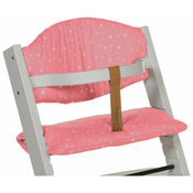 Treppy Blazina za stolček za hranjenje Treppy Little Stars Pink