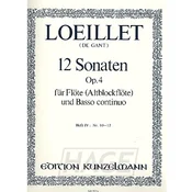 LOEILLET:12 SONATEN OP.4 10-12 HEFT4