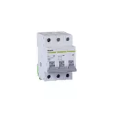 Circuit breaker 6 kA, characteristic B, 63 A, 3-pole.