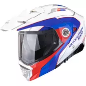Enduro motociklisticka kaciga Scorpion ADX-2 Kamps bijelo-crveno-plava