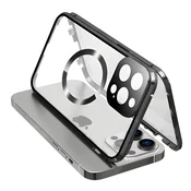 Magnetni Full-Body ovitek s steklom Stronghold MagLock za iPhone 16e - titanium black