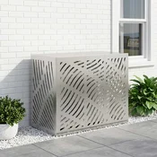 vidaXL Prekrivalo za klimatsko napravo Srebrna 110 x 50 x 80 cm