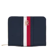 Tommy Hilfiger Denarnica Th Icon Med Za W/Flap Nylon Corp AW0AW19164 Mornarsko modra