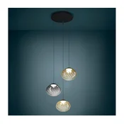 Eglo 390481 - zatemnjevalni LED luster na kablu PANTOJA 3xLED/5,8W/230V bežna/dimna + daljinski upravljalnik