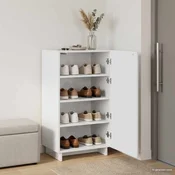 vidaXL Omarica za čevlje 48 x 38 x 87,5 cm Konstruiran les Bela