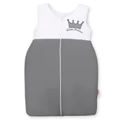 Bobono Bombažna spalna vreča Little Princess za otroke M 6-12 mesecev TOG 2.5 celoletna izolirana antracitna