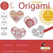 Set za bojanje Fridolin - Origami, srca, 20 listova
