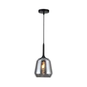 Luster na sajli MAEVA 1xE27/40W/230V dimljeno crna/crna
