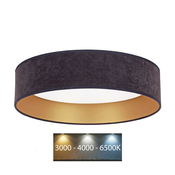 Brilagi - LED plafonsko svetlo VELVET LED/24W/230V 3000/4000/6400K sivo/zlatno