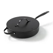 BE Living Tava za pirjanje s poklopcem Essential Black 28 cm