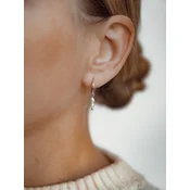 Hey Happiness Uhani Double Pearl srebrna