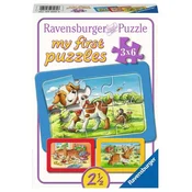 Ravensburger Moja prva sestavljanka Živalski prijatelji 3x6 kosov