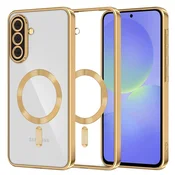 Ovitek Techsuit Luxury Crystal MagSafe za Samsung Galaxy A36/Galaxy A56 - zlat