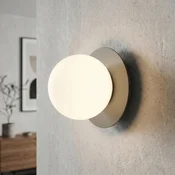 EMIBIG LIGHTING Stenska svetilka Minerva, opalno-bež, O 15 cm, steklo/kovina, E14 - Dnevna soba/jedilnica - Sodobni - bež, opalno bela